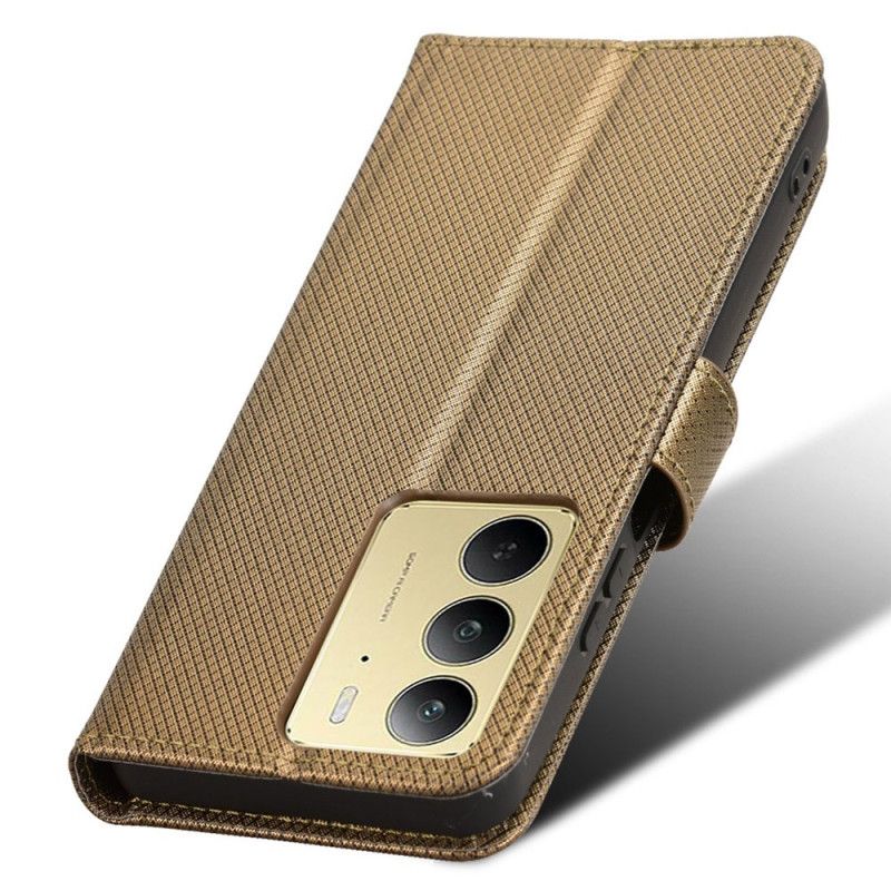 Folio Deksel Til Realme C75 Prikkereim