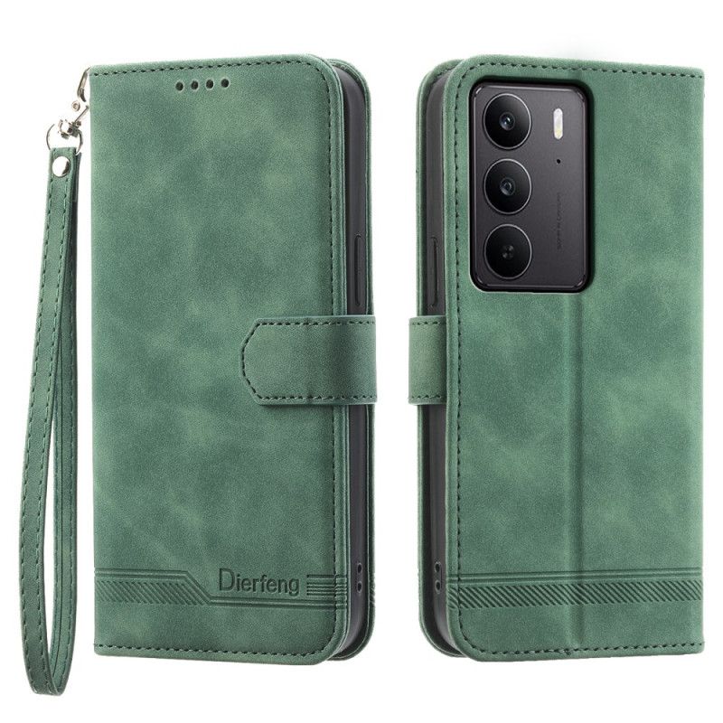 Lærdeksel Folio Deksel Realme C75 Mobildeksel Dierfeng