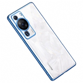 Deksel Til Huawei P60 Pro Transparente Metallkanter Sulada
