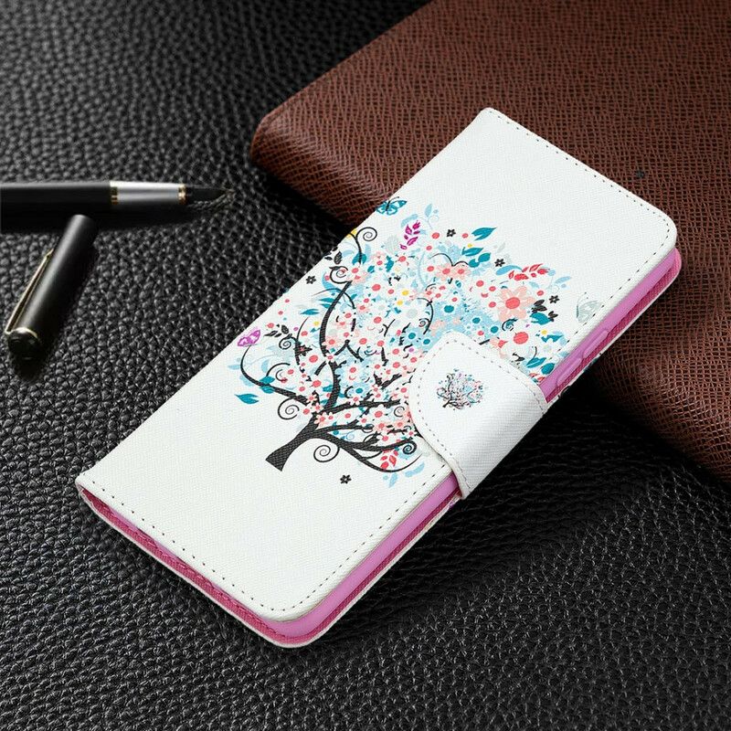 Folio Deksel Til Samsung Galaxy A42 5G Blomstret Tre