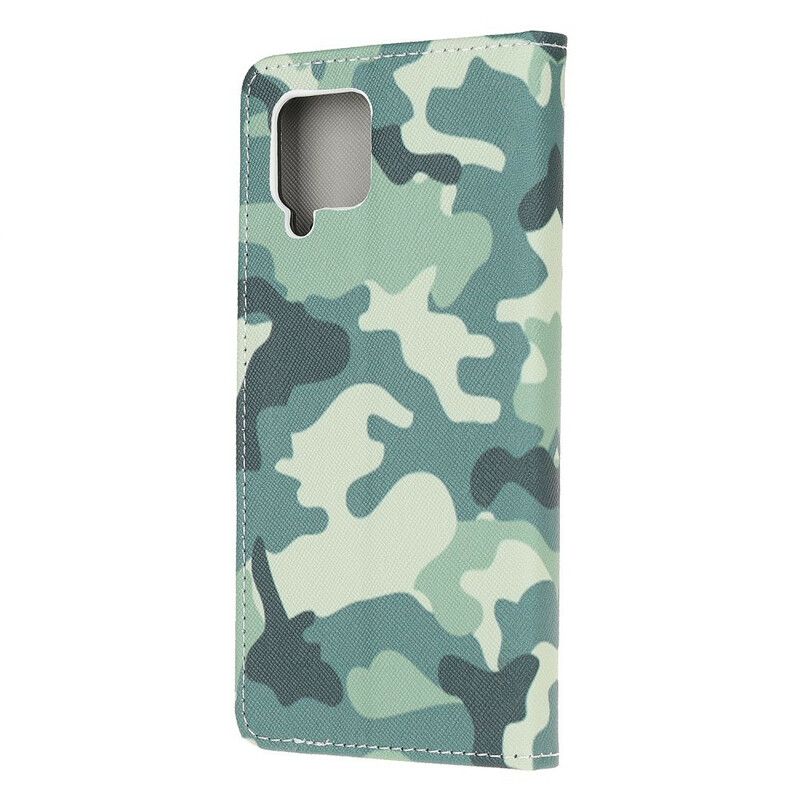 Folio Deksel Til Samsung Galaxy A42 5G Militær Kamuflasje