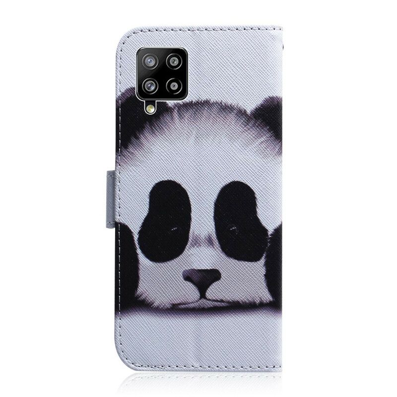 Folio Deksel Til Samsung Galaxy A42 5G Panda-ansikt