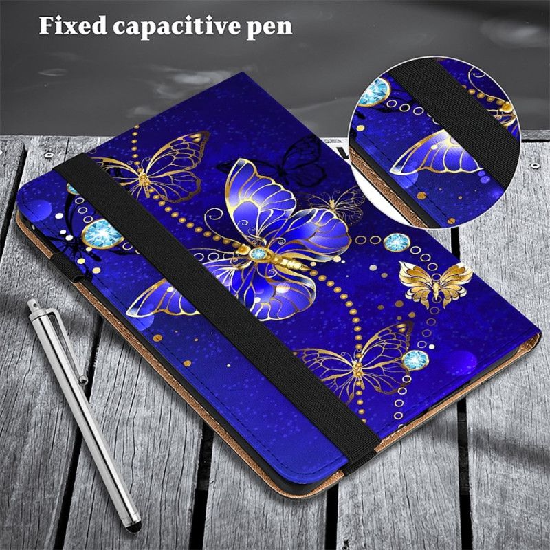 Etui Samsung Galaxy Tab S9 Diamantsommerfugler Beskyttelse Deksel
