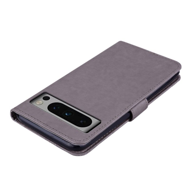 Folio Deksel Google Pixel 8 Pro Ugle Mandala Og Snørebånd Beskyttelse Deksel