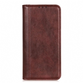 Beskyttelse Deksel Til Huawei Nova 8i / Honor 50 Lite Folio Deksel Elegance Split Litchi Leather
