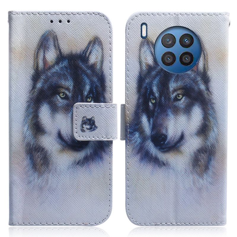 Folio Deksel Til Huawei Nova 8i / Honor 50 Lite Canine Gaze
