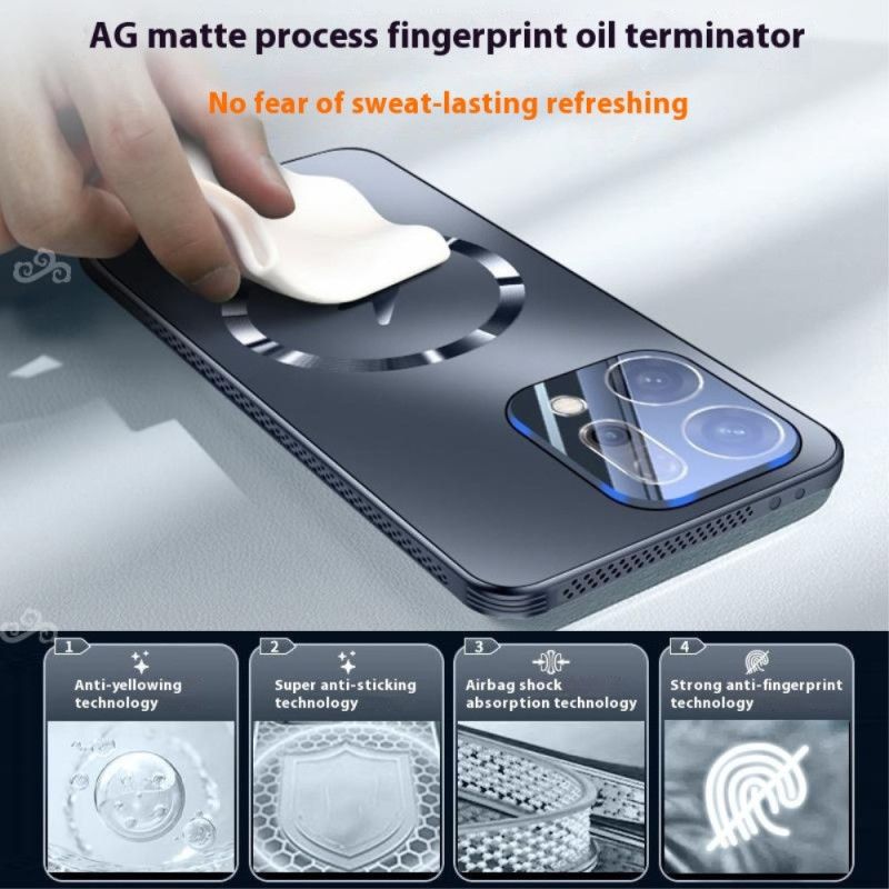 Deksel Oppo Reno 14 5g Magsafe-kompatibel Metalleffekt