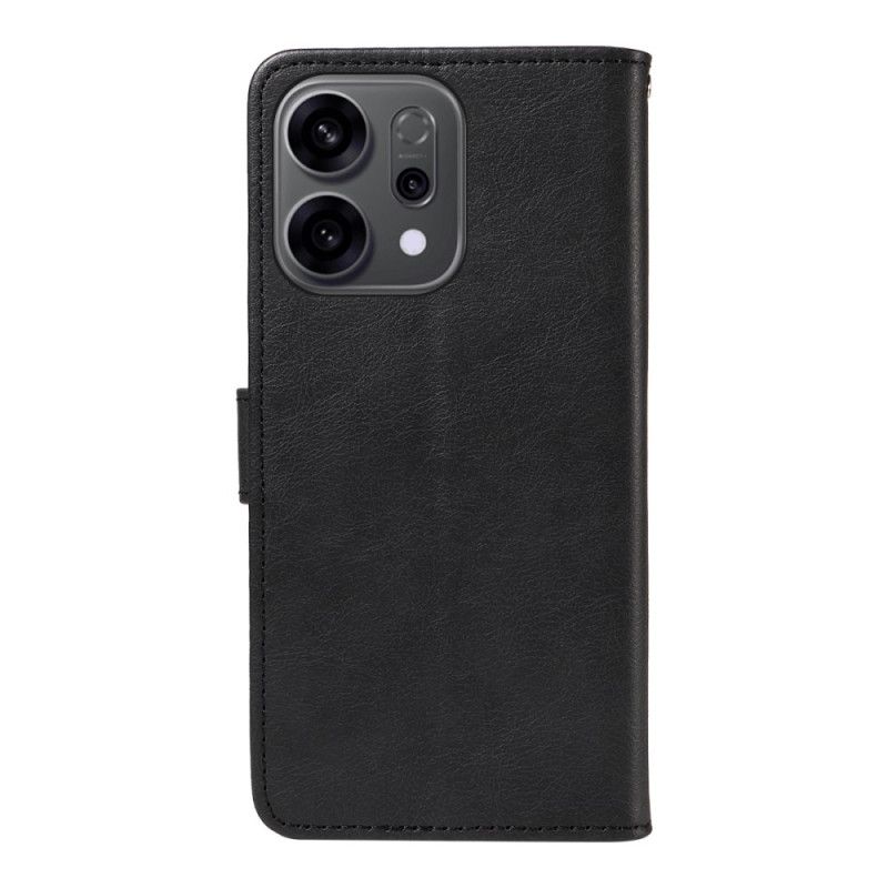 Folio Deksel Oppo Reno 14 5g Ensfarget Rem