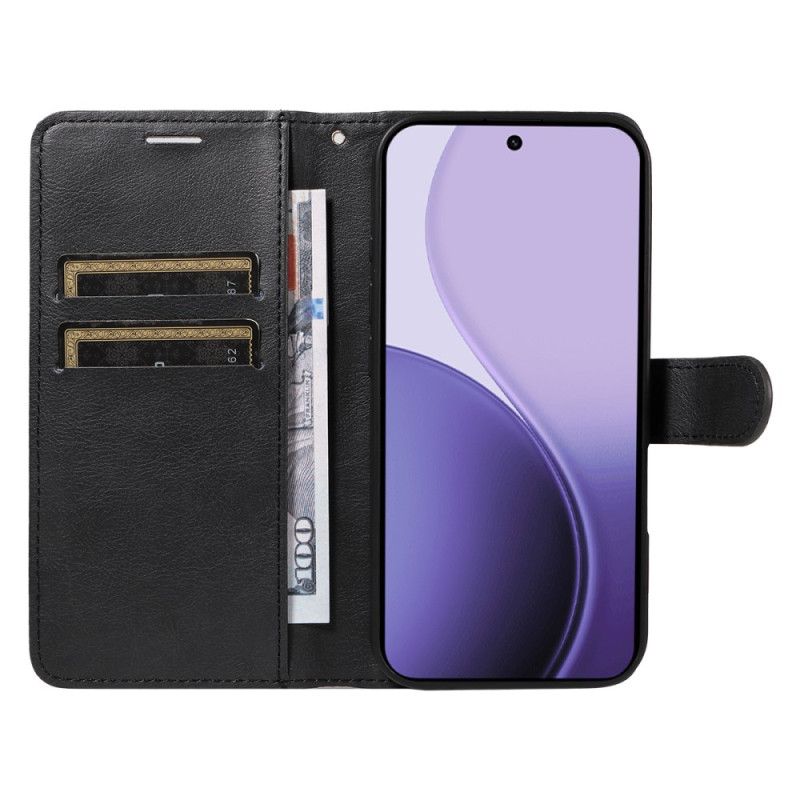 Folio Deksel Oppo Reno 14 5g Ensfarget Rem