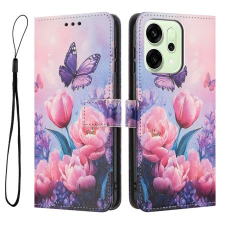 Folio Deksel Oppo Reno 14 5g Floralie Beskyttelse Deksel