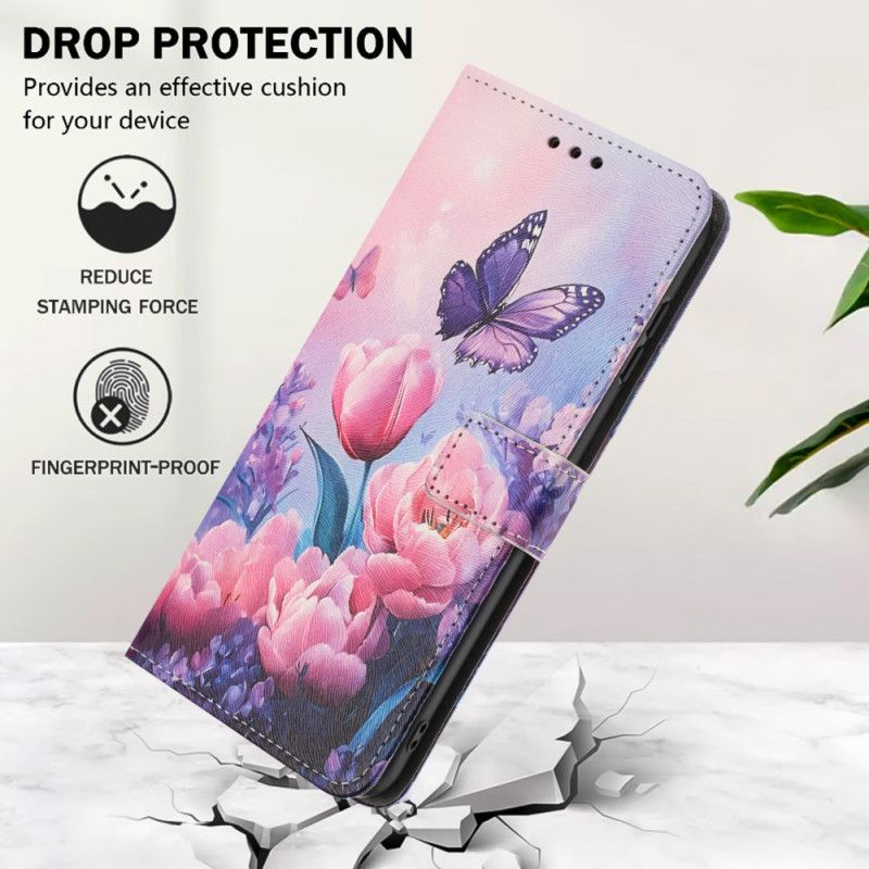 Folio Deksel Oppo Reno 14 5g Floralie Beskyttelse Deksel