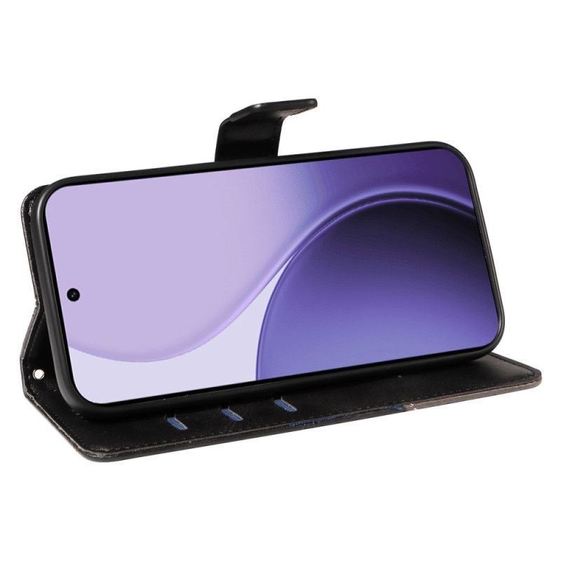 Folio Deksel Oppo Reno 14 5g Tofargede Linjer