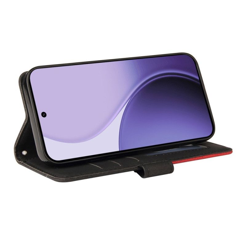 Folio Deksel Oppo Reno 14 5g Tofarget Bølgete Linje