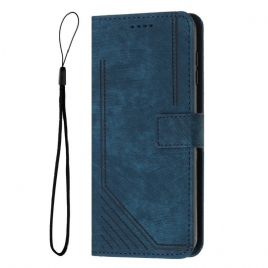 Lærdeksel Folio Deksel Oppo Reno 14 5g Mobildeksel Retro Design