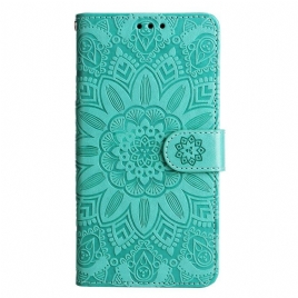 Folio Deksel Til Xiaomi 13 Pro Mandala Sun Med Snor
