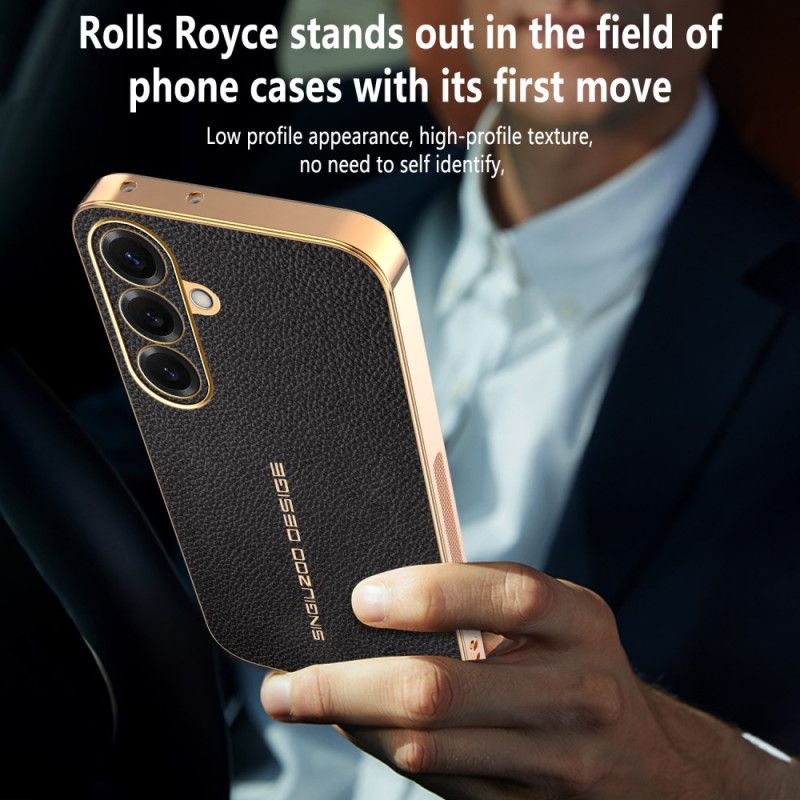 Deksel Samsung Galaxy S26 Litchi Tekstur