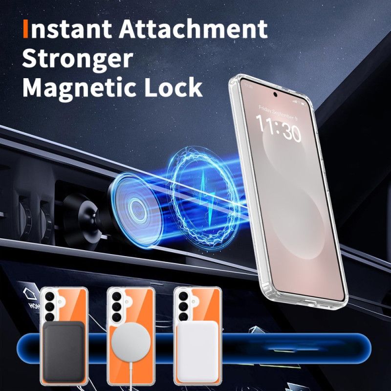 Deksel Samsung Galaxy S26 Magnetisk Med Støtsikkert Herdet Glass