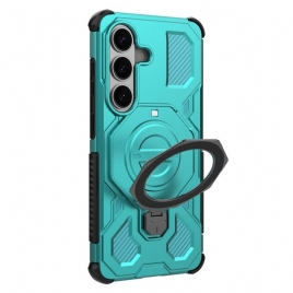 Deksel Samsung Galaxy S26 Mobildeksel Robust Med Roterende Metallstativ