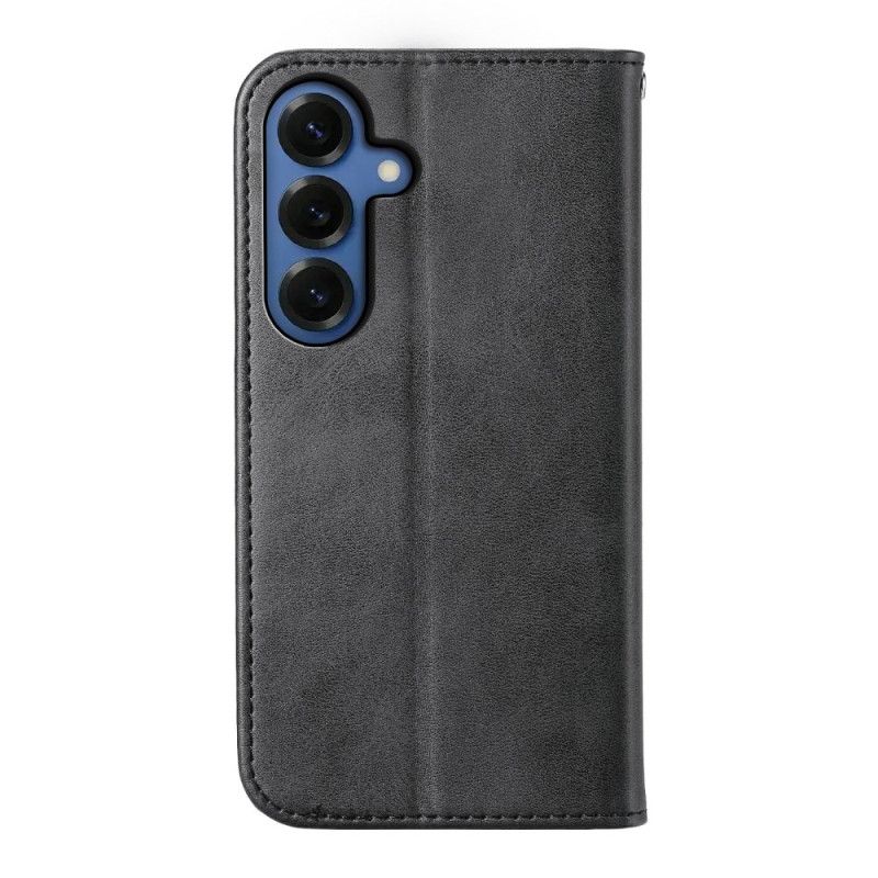 Folio Deksel Lær Samsung Galaxy S26 Preget Geometri