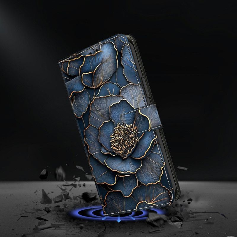 Folio Deksel Samsung Galaxy S26 Blå Gullpeon