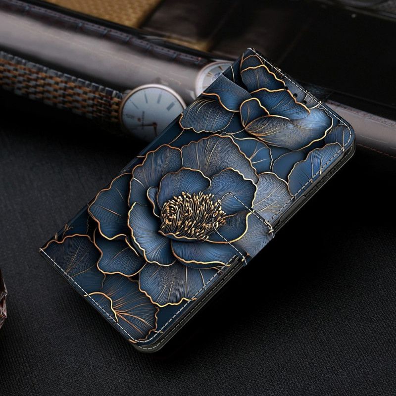 Folio Deksel Samsung Galaxy S26 Blå Gullpeon