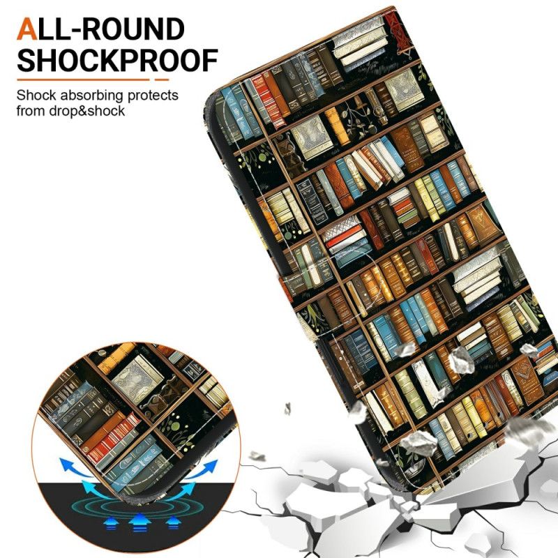 Folio Deksel Samsung Galaxy S26 Bokhylle Beskyttelse Deksel