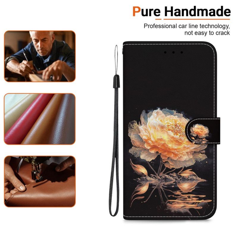 Folio Deksel Samsung Galaxy S26 Gyllen Peon Beskyttelse Deksel