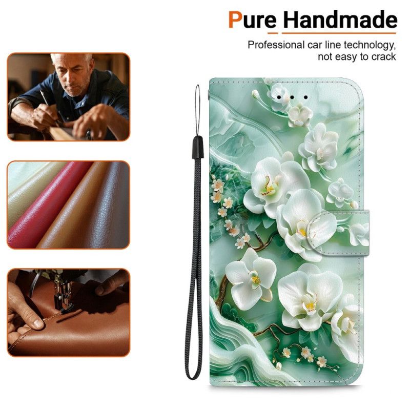 Folio Deksel Samsung Galaxy S26 Jadeblomster