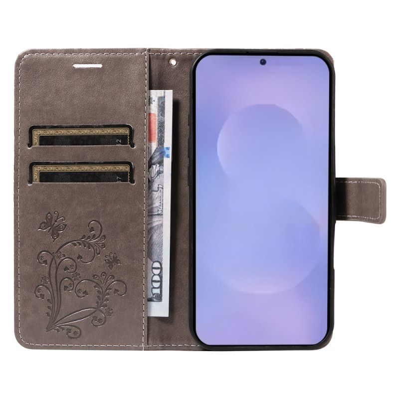 Folio Deksel Samsung Galaxy S26 Kjempestore Sommerfugler