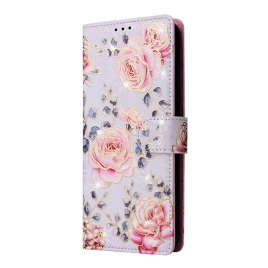 Folio Deksel Samsung Galaxy S26 Rfid-blokkerende Blomstermønster