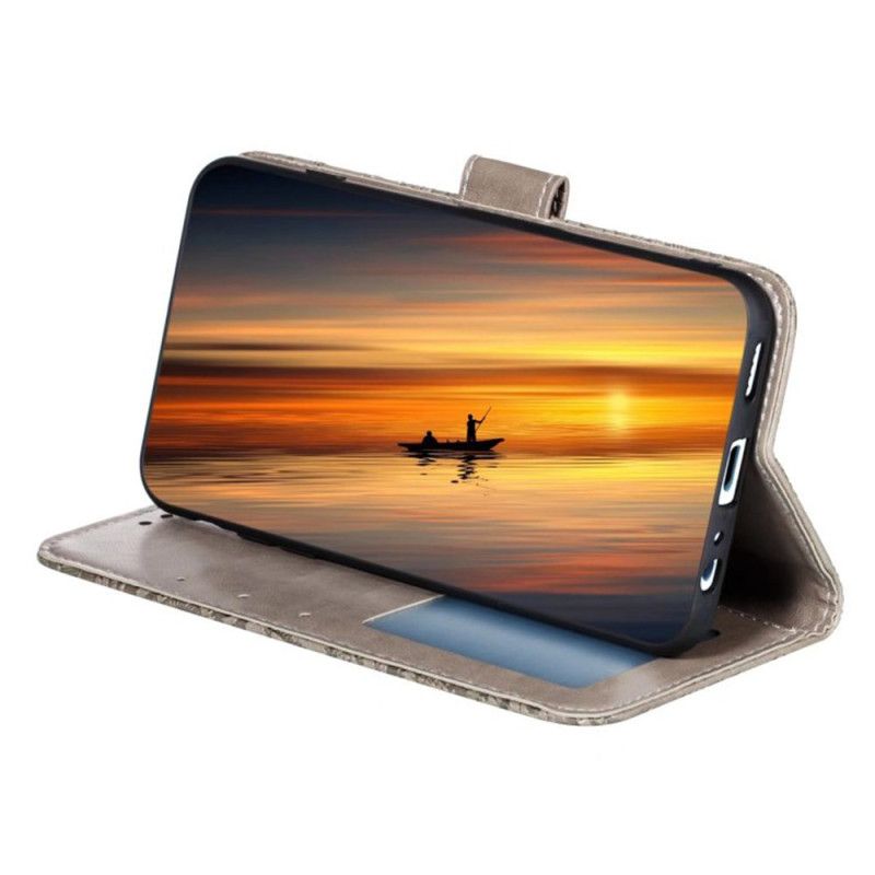 Folio Deksel Til Samsung Galaxy S26 Blomstermønster Med Blonder