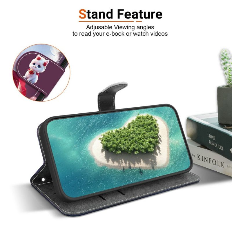 Folio Deksel Til Samsung Galaxy S26 Katt Og Roser