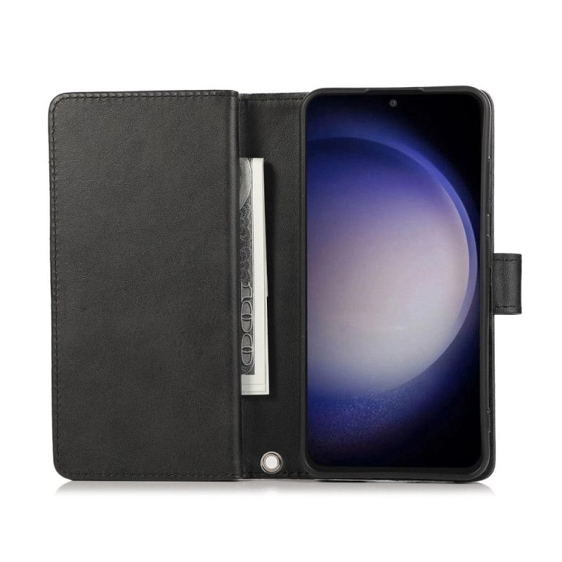 Folio Deksel Til Samsung Galaxy S26 Magnetisk Lommebok Og Snor