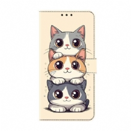 Folio Deksel Til Samsung Galaxy S26 Stablede Katter