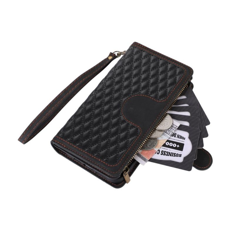 Lærdeksel Folio Deksel Samsung Galaxy S26 Mobildeksel Lommebok Med 9 Kortspor