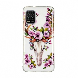 Deksel Til Xiaomi Mi 10 Lite Fluorescerende Blomsterelg