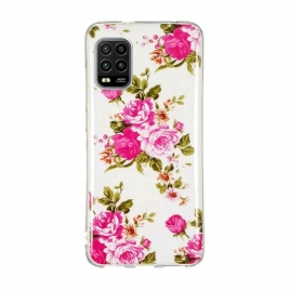 Deksel Til Xiaomi Mi 10 Lite Fluorescerende Liberty-blomster