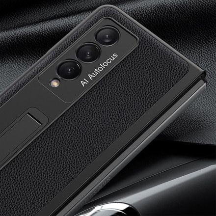Deksel Til Samsung Galaxy Z Fold 3 5G Litchi Leather Backing Gkk