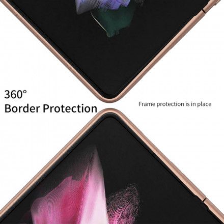 Deksel Til Samsung Galaxy Z Fold 3 5G Litchi Leather Backing Gkk