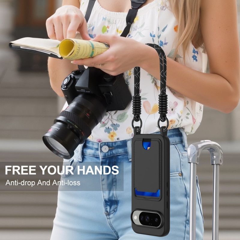 Deksel Google Pixel 10 / 10 Pro Kortholder Med Snor