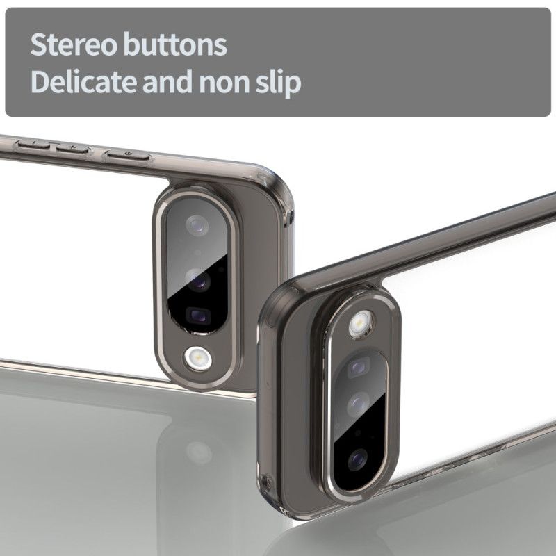 Deksel Google Pixel 10 / 10 Pro Mobildeksel Gjennomsiktig Med Metallkant