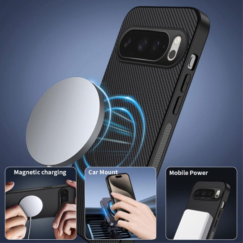 Deksel Google Pixel 10 / 10 Pro Mobildeksel Magsafe-kompatibel Karbonfiber