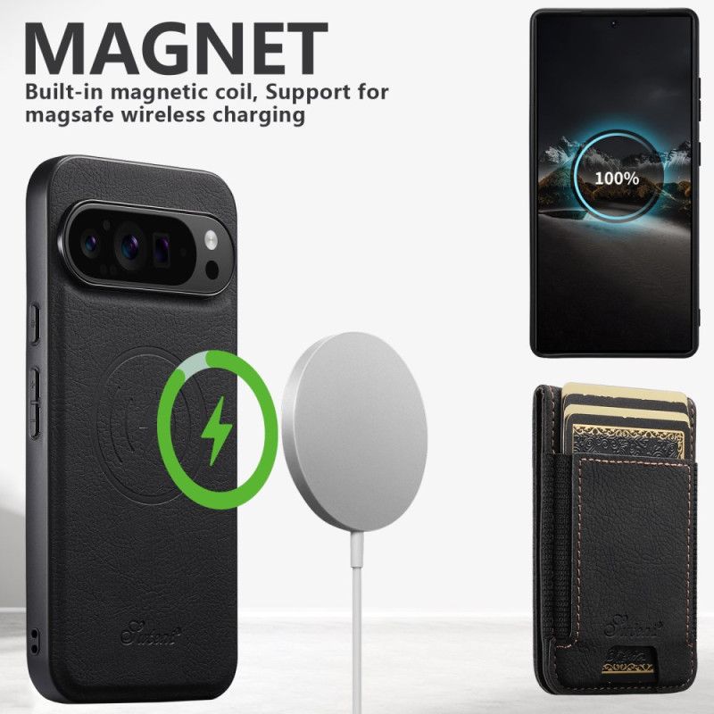 Deksel Google Pixel 10 / 10 Pro Suteni Magnetisk Kortholder Beskyttelse Deksel