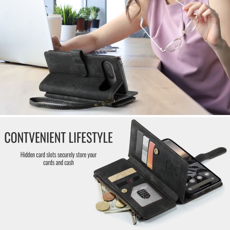 Folio Deksel Google Pixel 10 / 10 Pro Caseme Lommebok Beskyttelse Deksel