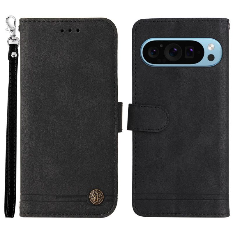 Folio Deksel Google Pixel 10 / 10 Pro Nagle Og Stropp Beskyttelse Deksel