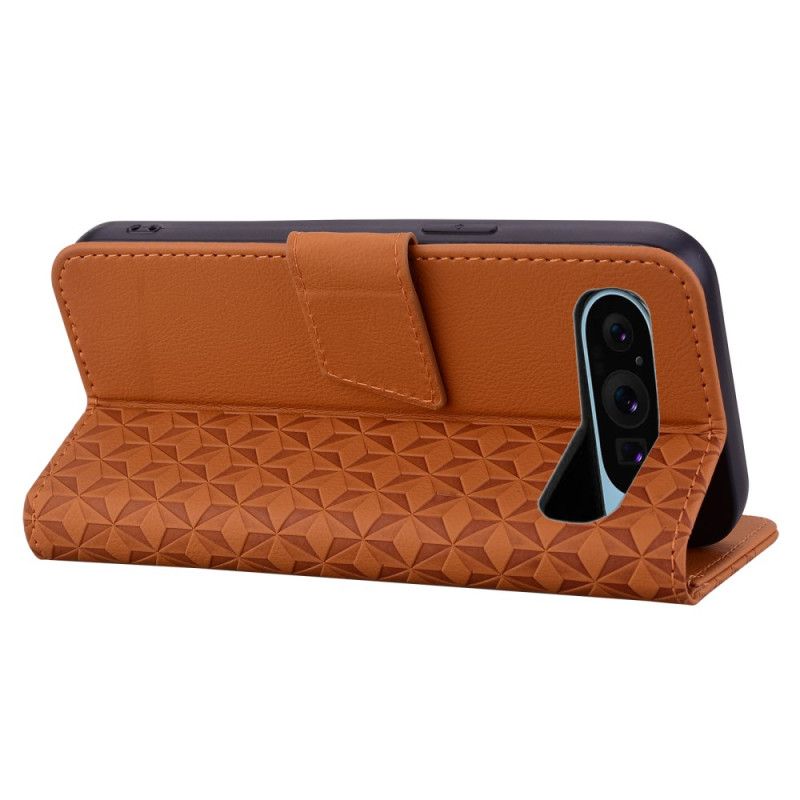 Folio Deksel Google Pixel 10 / 10 Pro Smil Og Diamantmønster