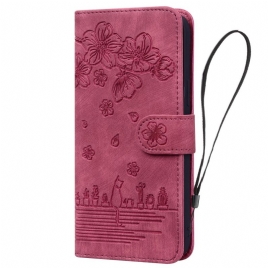 Lærdeksel Folio Deksel Google Pixel 10 / 10 Pro Mobildeksel Kattemotiv