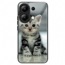 Deksel Xiaomi Redmi Note 13 4g Kattunge I Herdet Glass