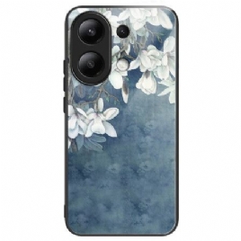 Deksel Xiaomi Redmi Note 13 4g Mobildeksel Magnolias Herdet Glass