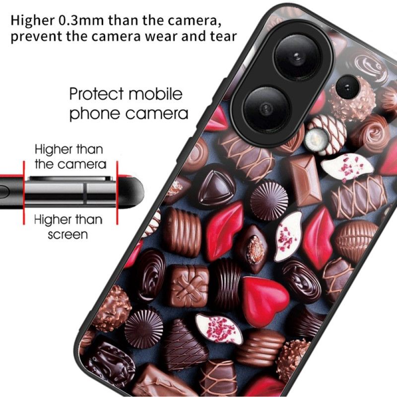 Deksel Xiaomi Redmi Note 13 4g Mobildeksel Sjokoladeherdet Glass